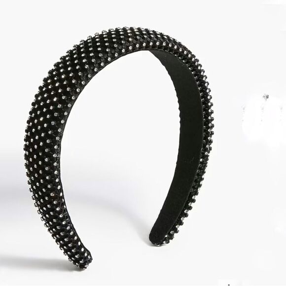 J. Crew Crystal Crown Puff Headband - Picture 1 of 3